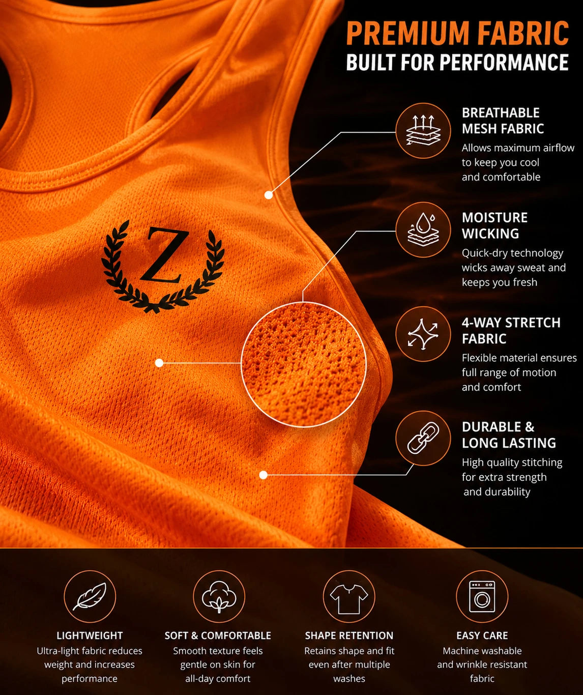 ZIDELLO Men's Gym Sando & Workout Vest Pack of 2