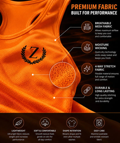 ZIDELLO Men's Gym Sando & Workout Vest